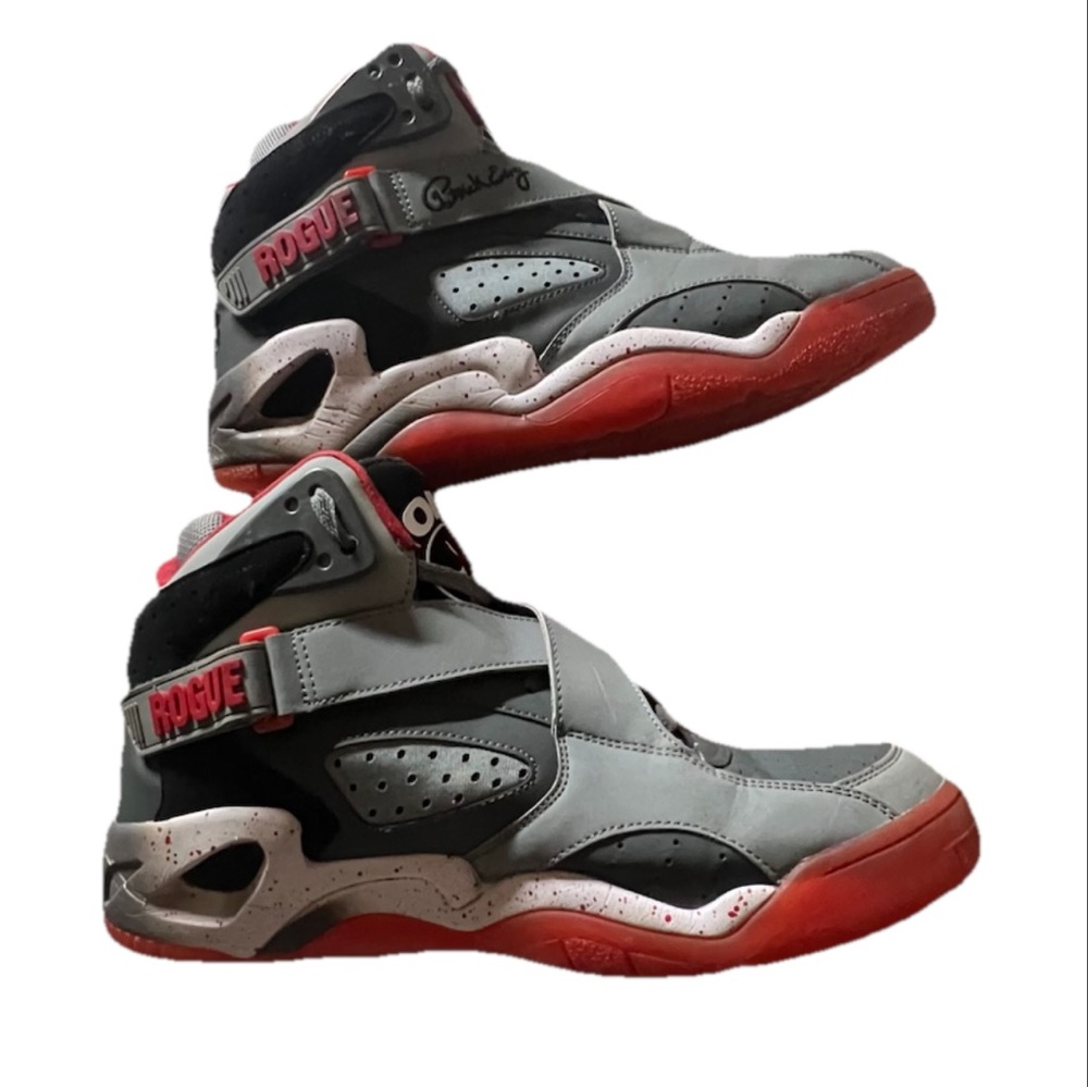 Patrick Ewing ONYX men size 13 grey red black high to sneakers a pair new insole